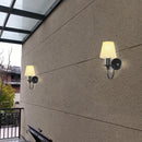 European Wall Light Single Wall Sconce Black Metal Fixture Corridor Candle Wall Lamp