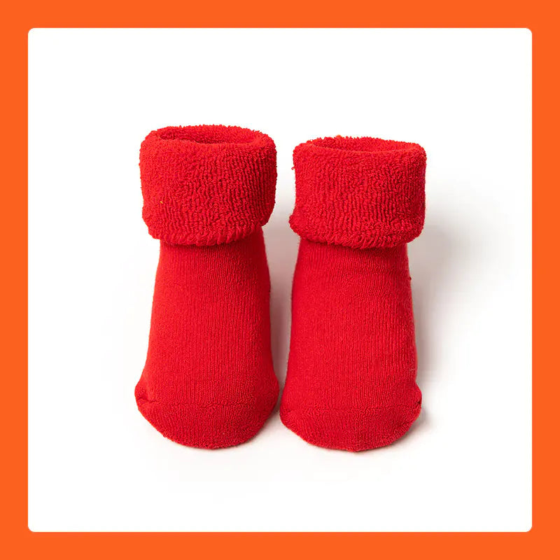Thickened Terry Christmas Socks for Kids