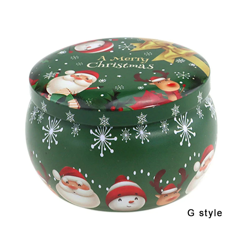 Christmas Candy Box Chocolate Sweets Aromatherapy Candle Jars DIY Ornaments Childrens Christmas Gifts 2025 New Year Decoration