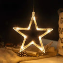 LED Christmas Suction Cup Lights Santa Claus Fawn Bell Pine Tree Star Window Wall Holiday Party Home Decoration Lighting