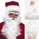 Santa Claus Wig Suit Christmas Party Play The Role of Headwear White Beard Christmas Festival Perform Accessory Long Curly Hair