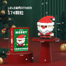 Christmas Building Blocks Mini Santa Claus Model Micro DIY Bricks Snowman Decoration Children Gift Puzzle Assembling Toys
