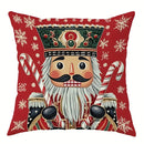Christmas Magic: Festive Nutcracker, Gingerbread, and Ornament-Printed Pillowcases sofas, bedroom pillow covers, holiday gifts