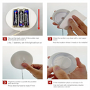 1-20PCS LED Christmas Suction Cup Lights Fawn Bell Pine Tree Star Father Christmas Window Wall Lights Holiday Decoration Lights