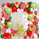 Christmas Candy Cane Balloon Garland Green Red White Balloon Arch Kit Christmas Birthday Party Baby Shower Wedding Decoration