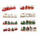 Christmas Wooden Train Merry Christmas Decorations for Home 2025 Xmas Tree Ornament Navidad Noel Kids Gift Happy New Year 2026
