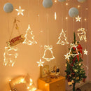 LED Christmas Lights String Decorative Lights Santa Claus Display Window Suction Cup Lights Christmas Tree Colored Lights