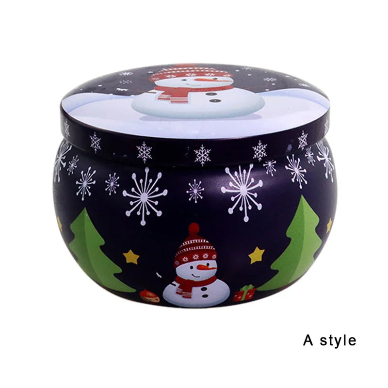Christmas Candy Box Chocolate Sweets Aromatherapy Candle Jars DIY Ornaments Childrens Christmas Gifts 2025 New Year Decoration