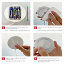 LED Christmas Suction Cup Lights Santa Claus Fawn Bell Pine Tree Star Window Wall Holiday Party Home Decoration Lighting