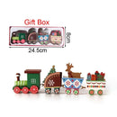 Christmas Wooden Train Merry Christmas Decorations for Home 2025 Xmas Tree Ornament Navidad Noel Kids Gift Happy New Year 2026