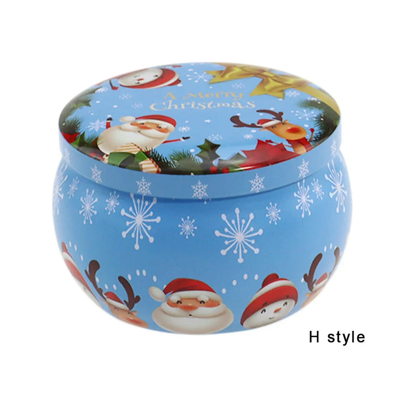 Christmas Candy Box Chocolate Sweets Aromatherapy Candle Jars DIY Ornaments Childrens Christmas Gifts 2025 New Year Decoration