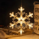 1-20PCS LED Christmas Suction Cup Lights Fawn Bell Pine Tree Star Father Christmas Window Wall Lights Holiday Decoration Lights