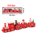 Christmas Wooden Train Merry Christmas Decorations for Home 2025 Xmas Tree Ornament Navidad Noel Kids Gift Happy New Year 2026