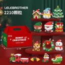 Christmas Building Blocks Mini Santa Claus Model Micro DIY Bricks Snowman Decoration Children Gift Puzzle Assembling Toys