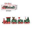 Christmas Wooden Train Merry Christmas Decorations for Home 2025 Xmas Tree Ornament Navidad Noel Kids Gift Happy New Year 2026