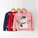 Christmas Snowman Pullover T-Shirt for Kids