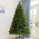 Pre-Installed Illuminated Christmas Tree 6 Foot Faux Hinged Christmas Tree With Foldable Stand
