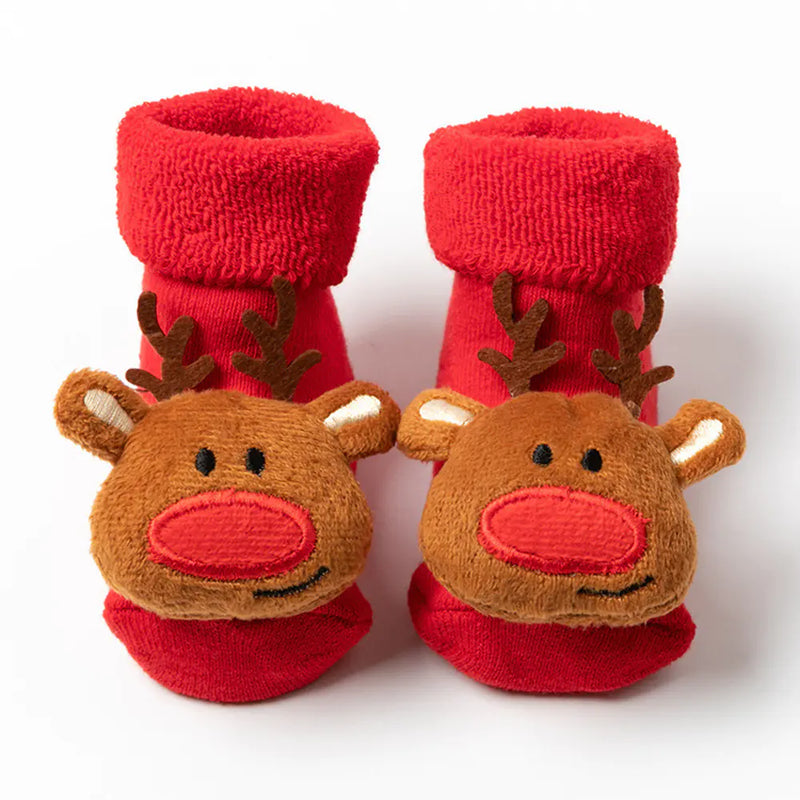 Thickened Terry Christmas Socks for Kids